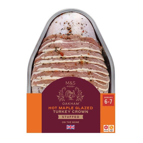 M&S Oakham Hot Maple Glazed Turkey Stuffed Crown