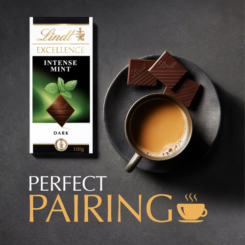 Lindt Excellence Dark Mint Chocolate Bar