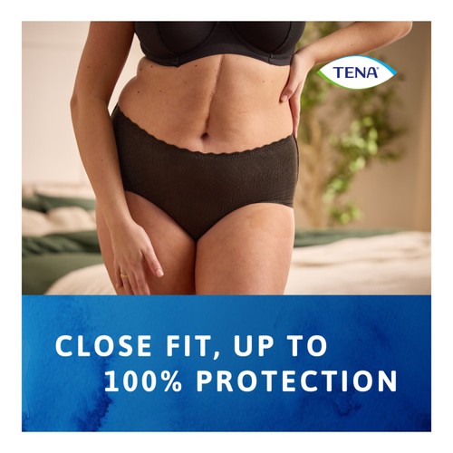 TENA Silhouette Incontinence Pants Black M