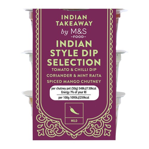 M&S Indian Dip Selection