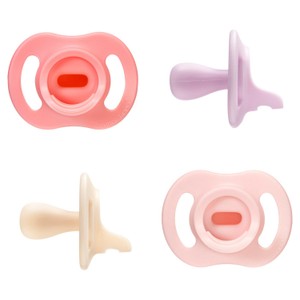 Tommee Tippee 4 Pack 18 36M Ultra Fit Silicone Soother Muted Pink