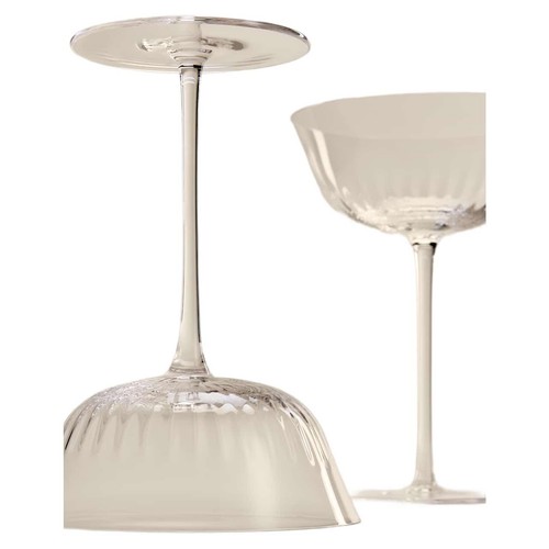M&S Set of 2 Delphine Coupes, Clear