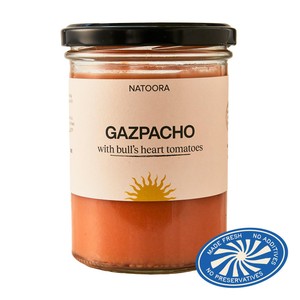 Natoora Gazpacho with Bulls Heart Tomatoes