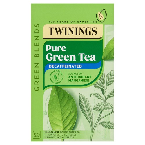 Twinings Pure Green Tea Decaffeinated 20 Tea Bags