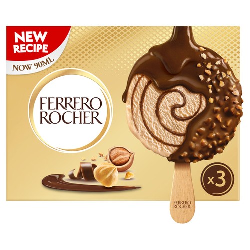 Ferrero Rocher Hazelnut Ice Cream Sticks