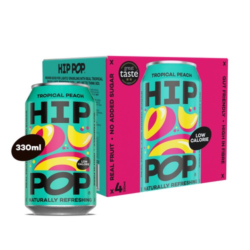 Hip Pop Tropical Peach Fizzy Drink