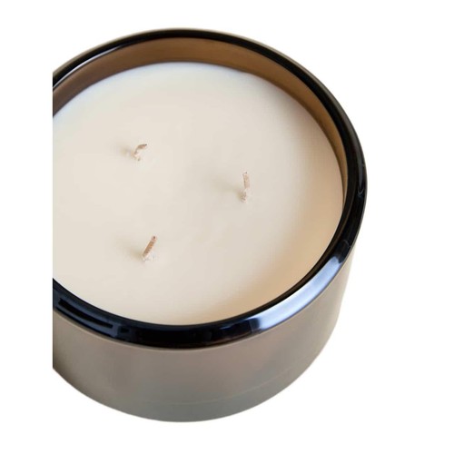 M&S Large 3 Wick Candle, Light Buff