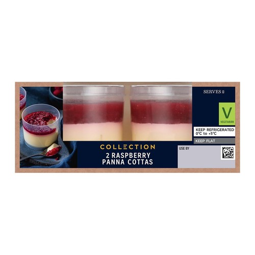 M&S Collection Raspberry & Vanilla Panna Cotta