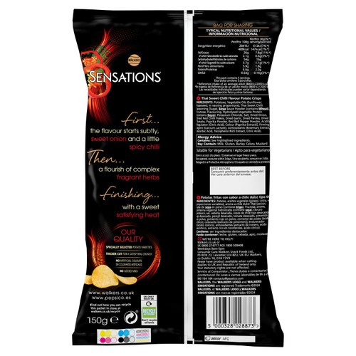 Sensations Thai Sweet Chilli Sharing Bag Crisps