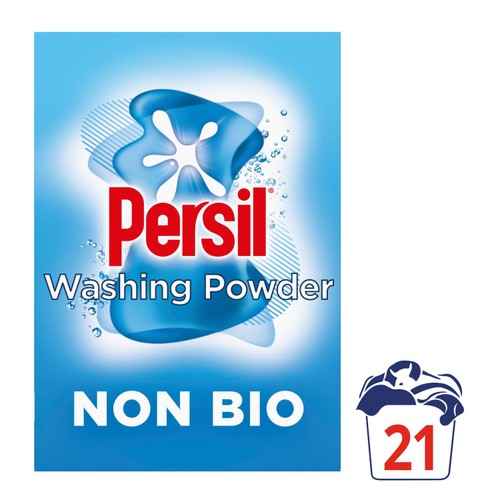 Persil Fabric Cleaning Washing Powder Non Bio 21 Wash 