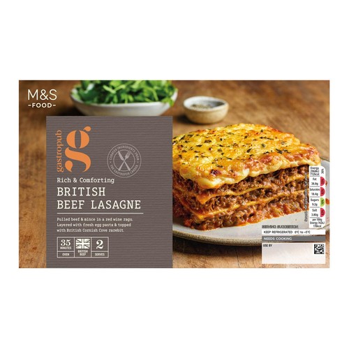 M&S Gastropub Beef Lasagne