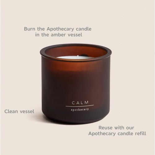 M&S Calm Refillable Candle, one size, Amber