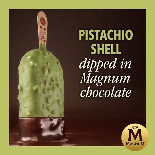 Magnum Signature Pistachio Ice Cream Sticks