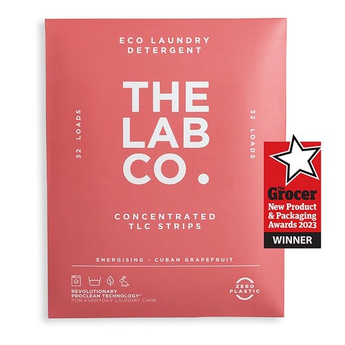 The Lab Co. Laundry Detergent Sheets Non Bio Energising Scent 32 Loads