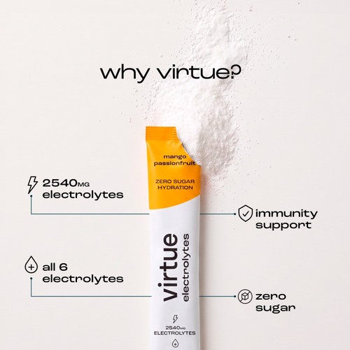 Virtue Electrolytes Hydration - Mango Passionfruit