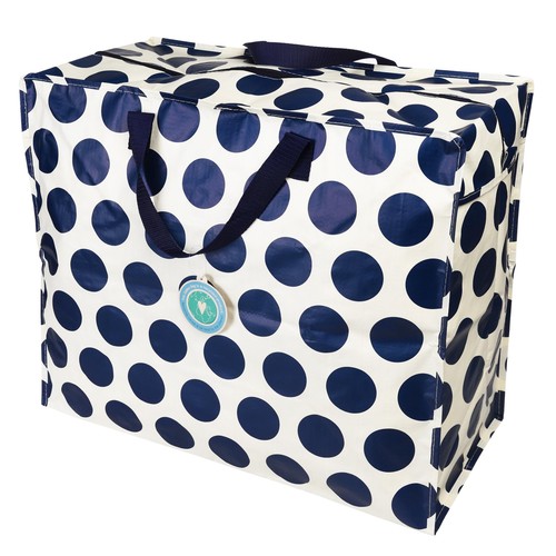 Rex London Navy Spots Jumbo Storage Bag