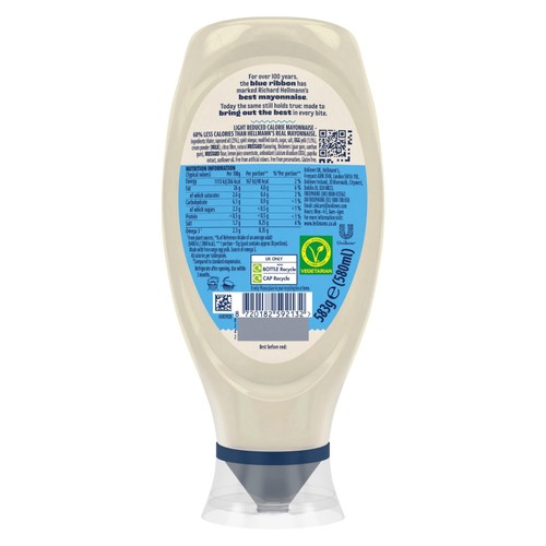 Hellmanns Light Squeezy Mayonnaise
