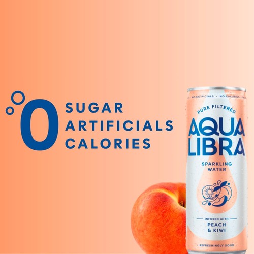 Aqua Libra Peach & Kiwi 24s