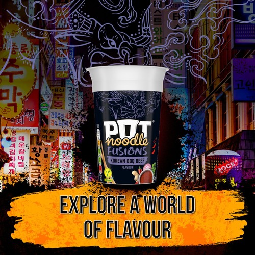Pot Noodle Fusion Korean BBQ Beef