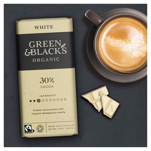 Green & Black's Organic White Chocolate Bar