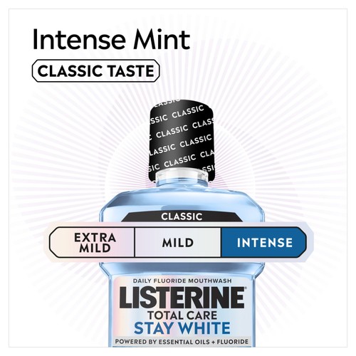 Listerine Total Care Stay White Intense Mint Classic Mouthwash