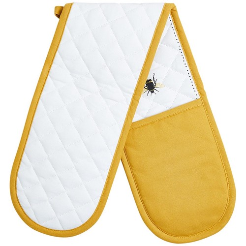 M&S Collection Bee Double Oven Glove Yellow 
