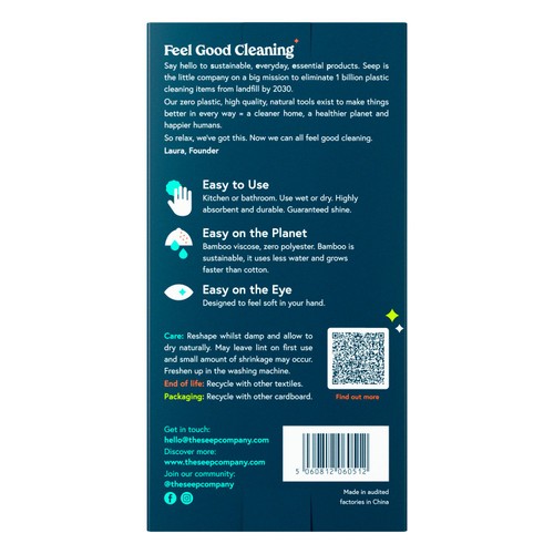 Seep All Purpose Cloth Plastic Free