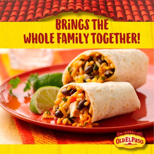 Old El Paso Mexican Beans & Beef Chili Mild Burrito Kit