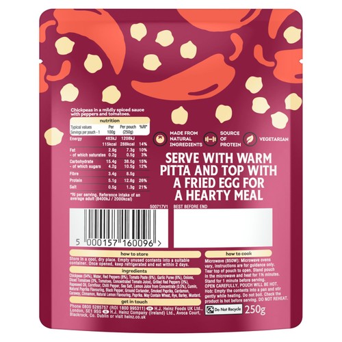 Heinz Harissa Chickpeas 250g