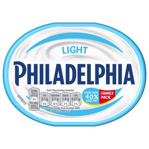 Philadelphia Light Low Fat Soft Cream Cheese