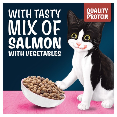 Felix Doubly Delicious Kitten Salmon & Vegetables Dry Cat Food