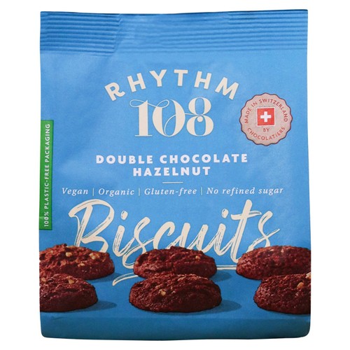 Rhythm 108 Swiss Vegan Double Chocolate Hazelnut Biscuit Share Bag