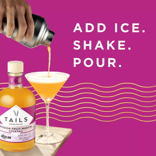 Tails Cocktails 42 Below Vodka Passionfruit Martini Premixed Cocktail