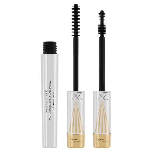 Max Factor Masterpiece 2-In-1 Lash WOW Volume & Length Mascara Black