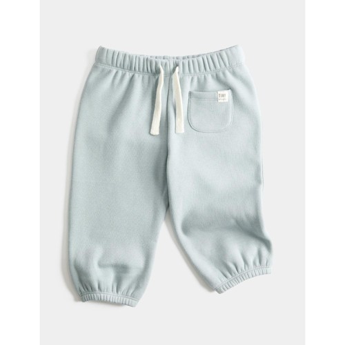 M&S Plain Fleece Lined Jogger, 3-6 Months, Blue