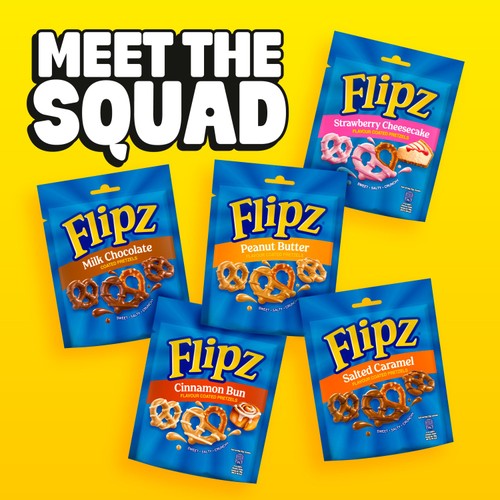 Flipz Peanut Butter Flavour Coated Pretzels