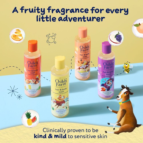 Childs Farm Hair & Body Wash, Watermelon & Pineapple