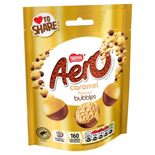 Aero Bubbles Caramel Pouch