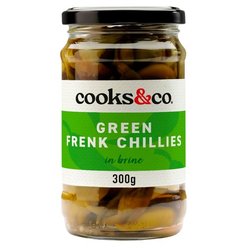 Cooks&Co Pickled Green Frenk Chillies