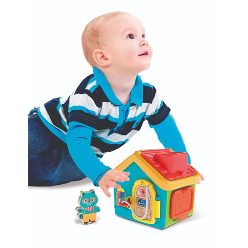Baby Clementoni Montessori Baby Lock & Key Activity House