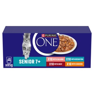 Purina One Senior 7+ Mini Fillets Mixed Selection Wet Cat Food