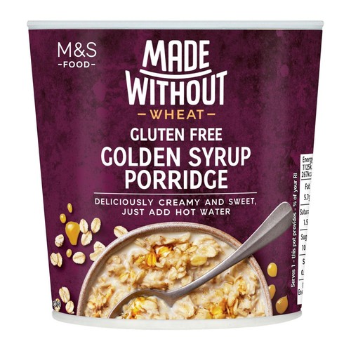 M&S Made Without Wheat Gluten Free Golden Syrup Porridge