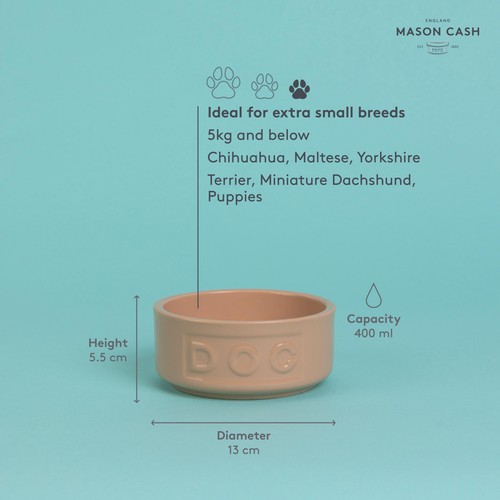 Mason Cash Lettered Dog Bowl 13cm