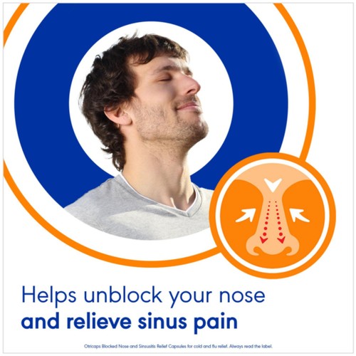 Otricaps Blocked Nose and Sinusitis Relief Capsules