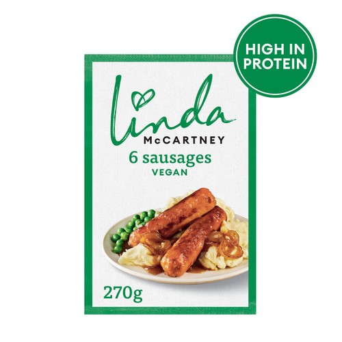 Linda McCartney 6 Frozen Vegetarian Sausages