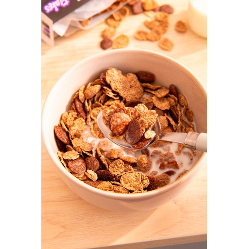 FUEL10K Chocolate Multigrain Flakes High Protein Breakfast Cereal