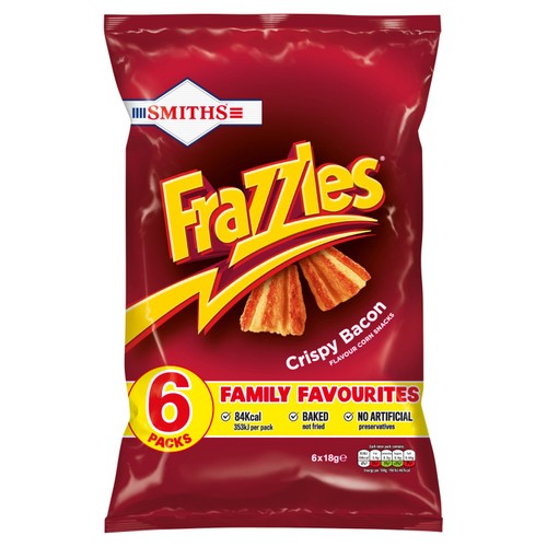 Smiths Frazzles Crispy Bacon Multipack Snacks