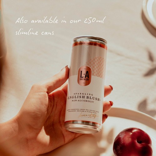 LA Brewery Sparkling English Blush Kombucha