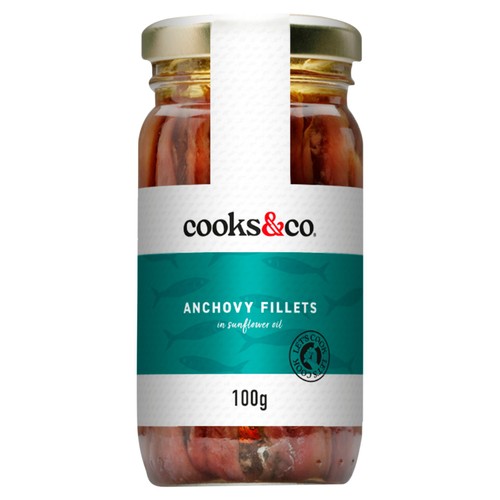 Cooks&Co Anchovy Fillets in Sunflower Oil