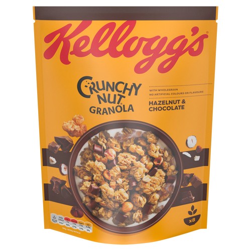 Kellogg's Crunchy Nut Hazelnut & Chocolate Breakfast Granola 
